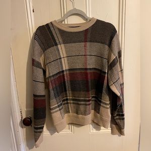Náutica Sweater Brown Plaid